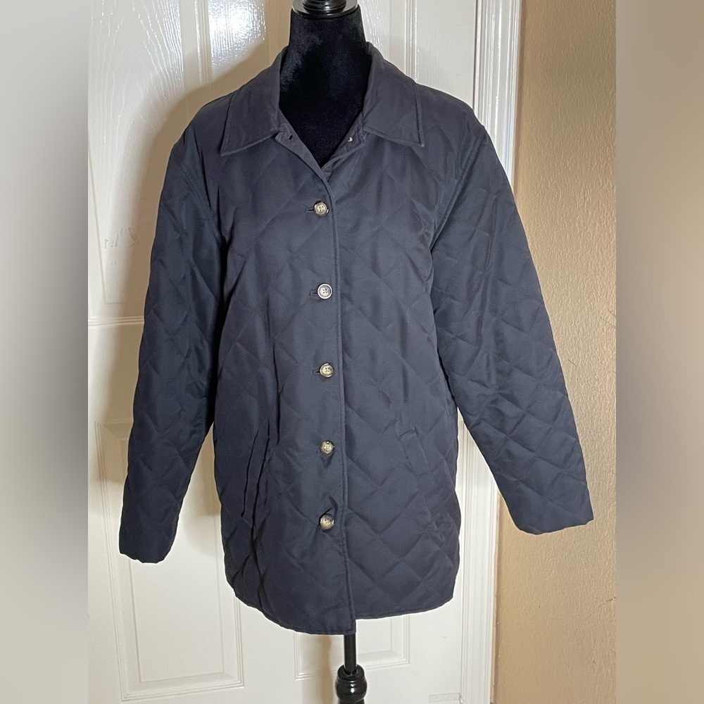 Orvis womens barn coat black chore jacket lightweight Large​​​​​​​​​​​​​ - Picture 5 of 12